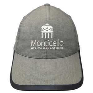 OGIO Baseball Cap Gray One Size Monticello Wealth Management Strapback Hat